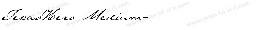 TexasHero Medium字体转换